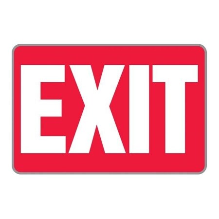 Accuform Exit Sign, Glow Plastic, 12 in W, 8 in H PSP119